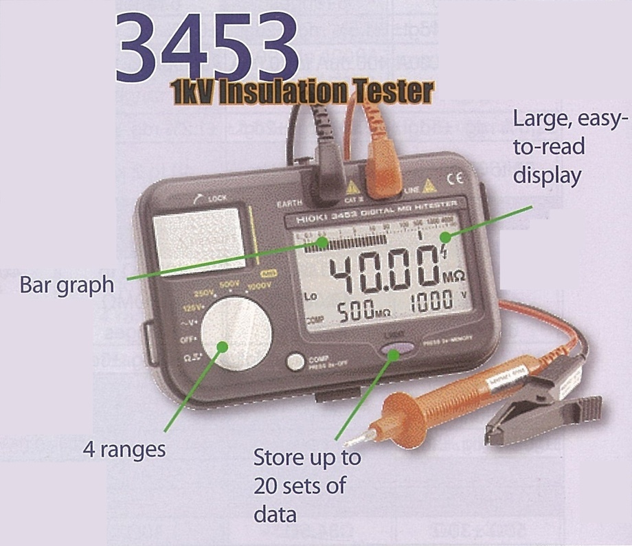 HIOKI 3453 Digital Multi-Range Insulation Testers