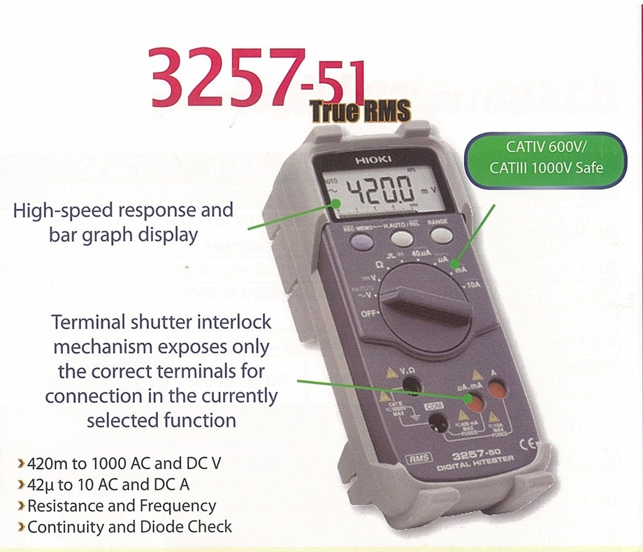 HIOKI 3257-51三用電表